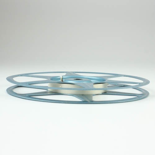 Comco Corp Blue Metal 8mm Film Reel – 5″ in 200 Feet – Vintage