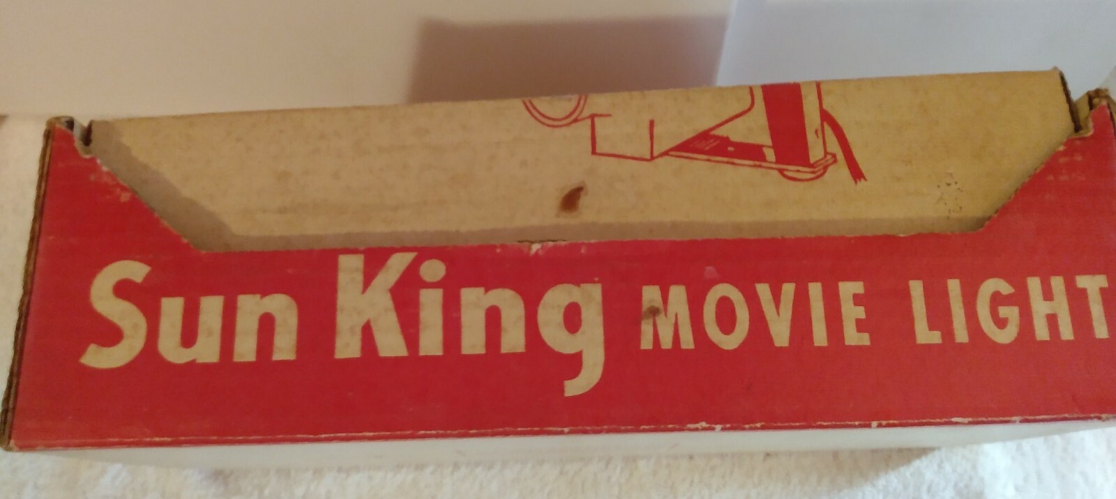 General Electric Sun King Vintage Movie Camera Light With Original Box Unifold