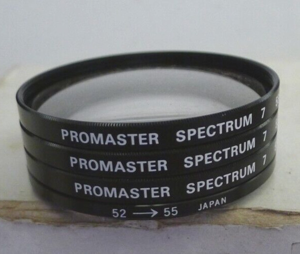 Promaster Spectrum 7 52-55mm Step Up Ring & 3 Filters ( +1 +2 +4 ) +Snap Case