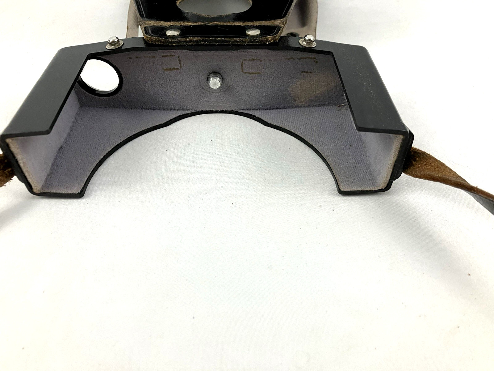 Vintage Kodak Camera Case Black Leather Strap Embossed Logo Carrying Case
