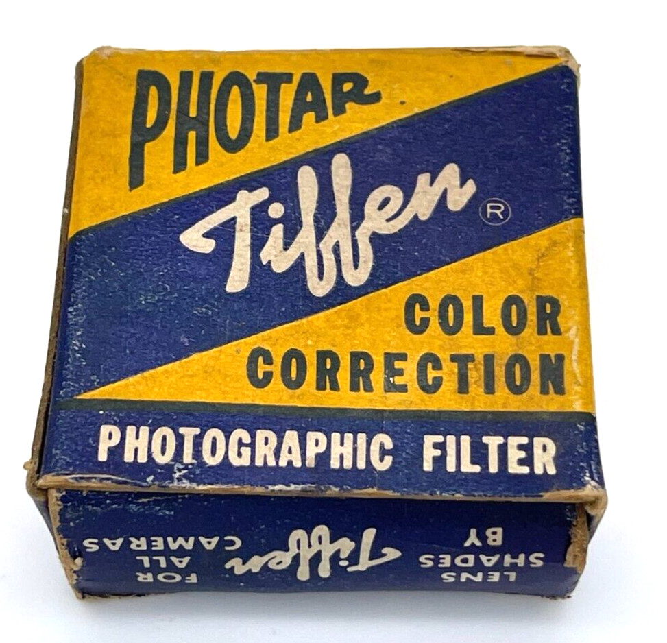 Tiffen Photar Color Correction Photographic Filter Vintage Advertising Box Only