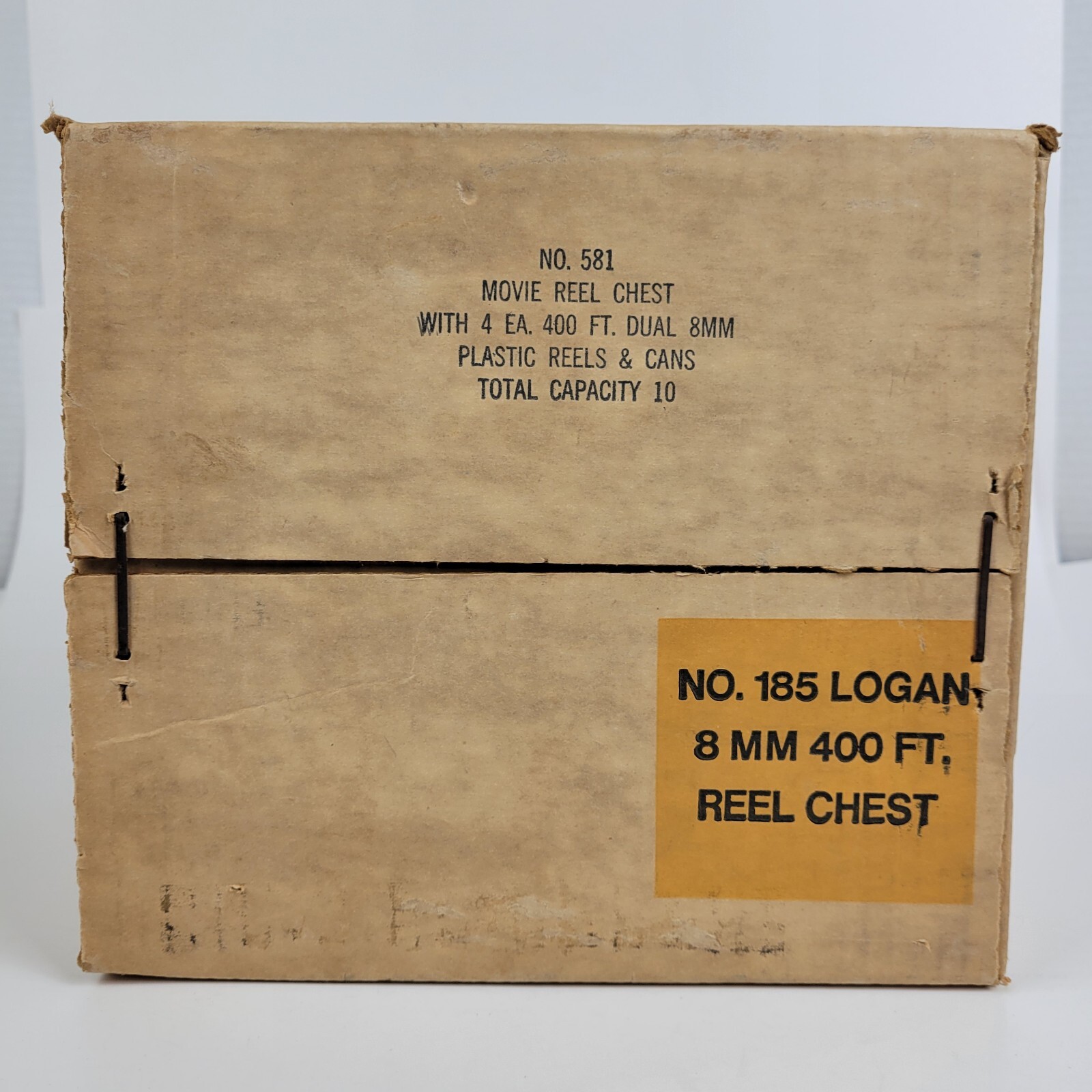 Logan 185~8 mm Metal Reel Chest~12 Slot 400’~Plus 4 Plastic Reels & Cans NEW NOS