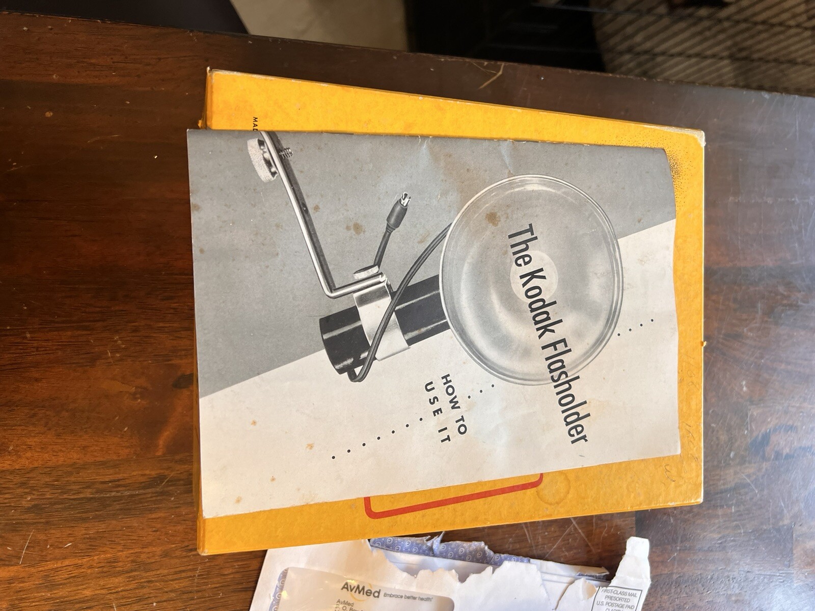 Vintage Kodak Flash Holder With Standard Bracket In Original Box Instructions