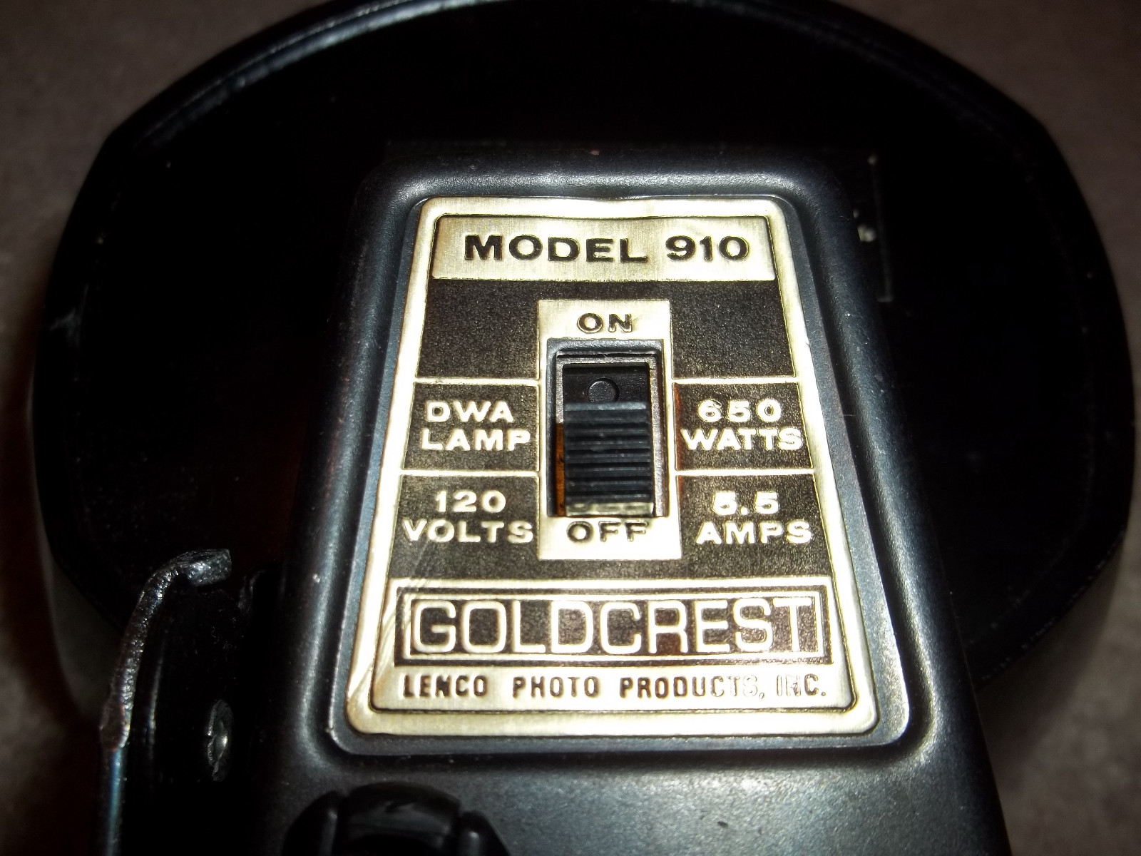 Goldcrest Super 8 Sealed Beam Movie Light 650 Watts model 910 W/ Box