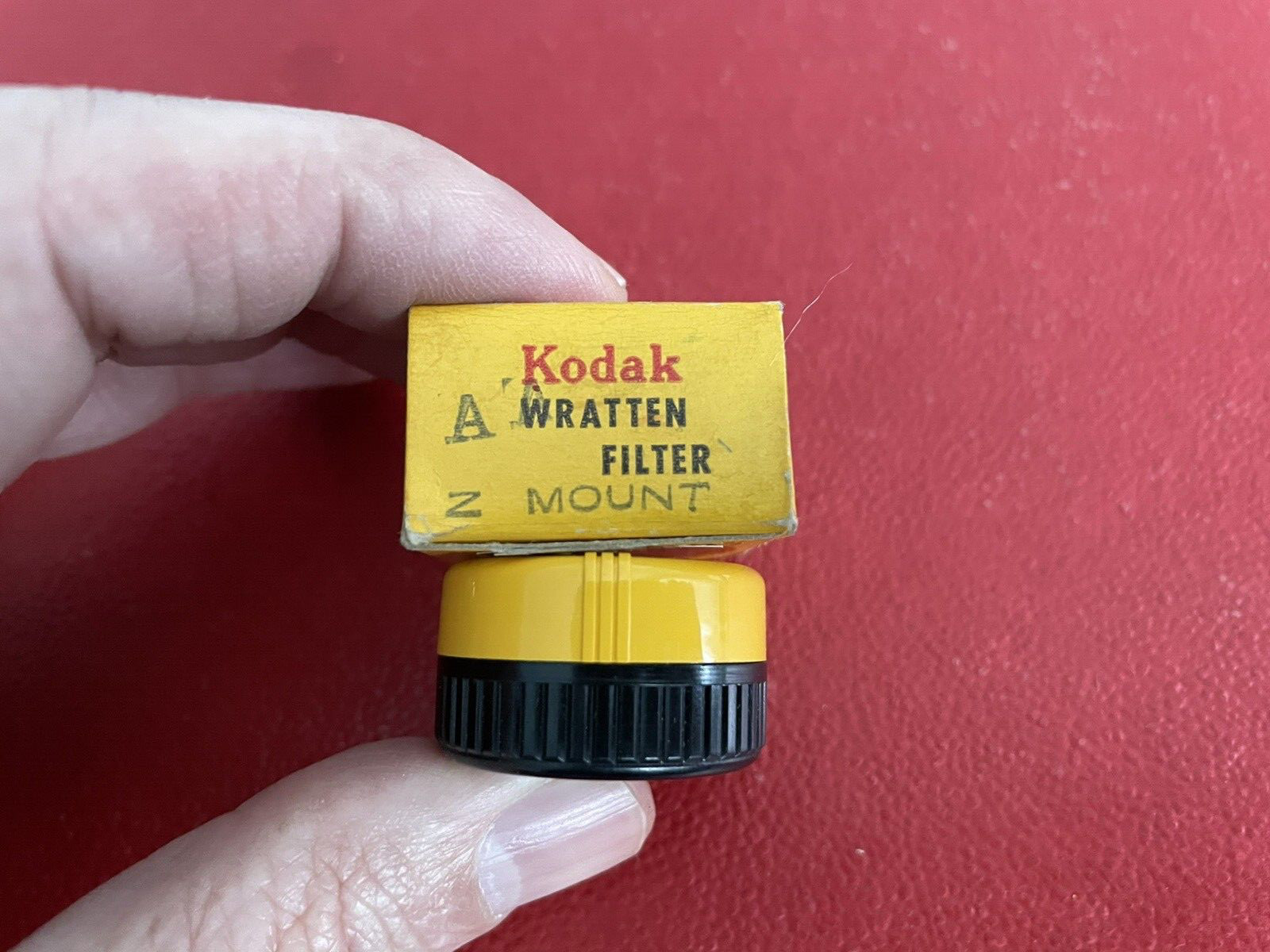 Vintage EASTMAN KODAK CO Wratten Filter A Z Mount w/ Box & Brochure RED
