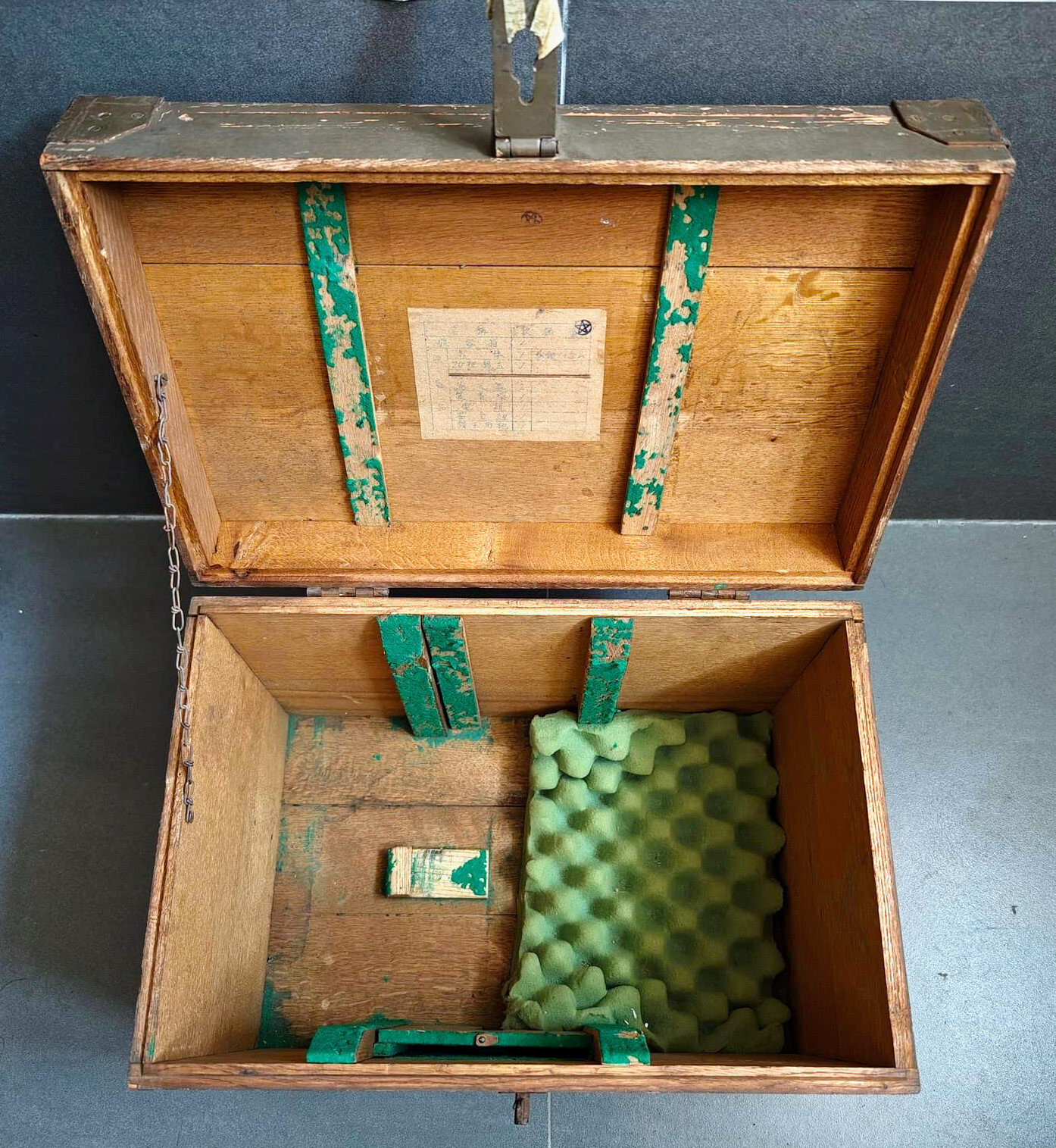 Empty Wood Box for Konishiroku (Konica) SK-100 Aerial Camera ……. Rare !!