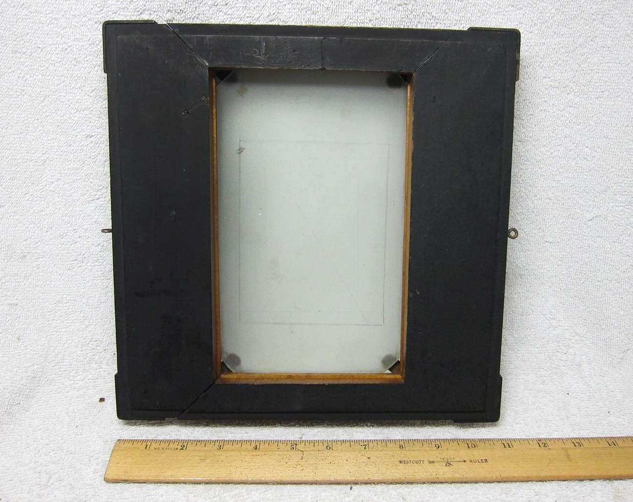 Antique VIEW CAMERA Wood GROUND GLASS Part. 5×8 OLD Large Format Spring Back