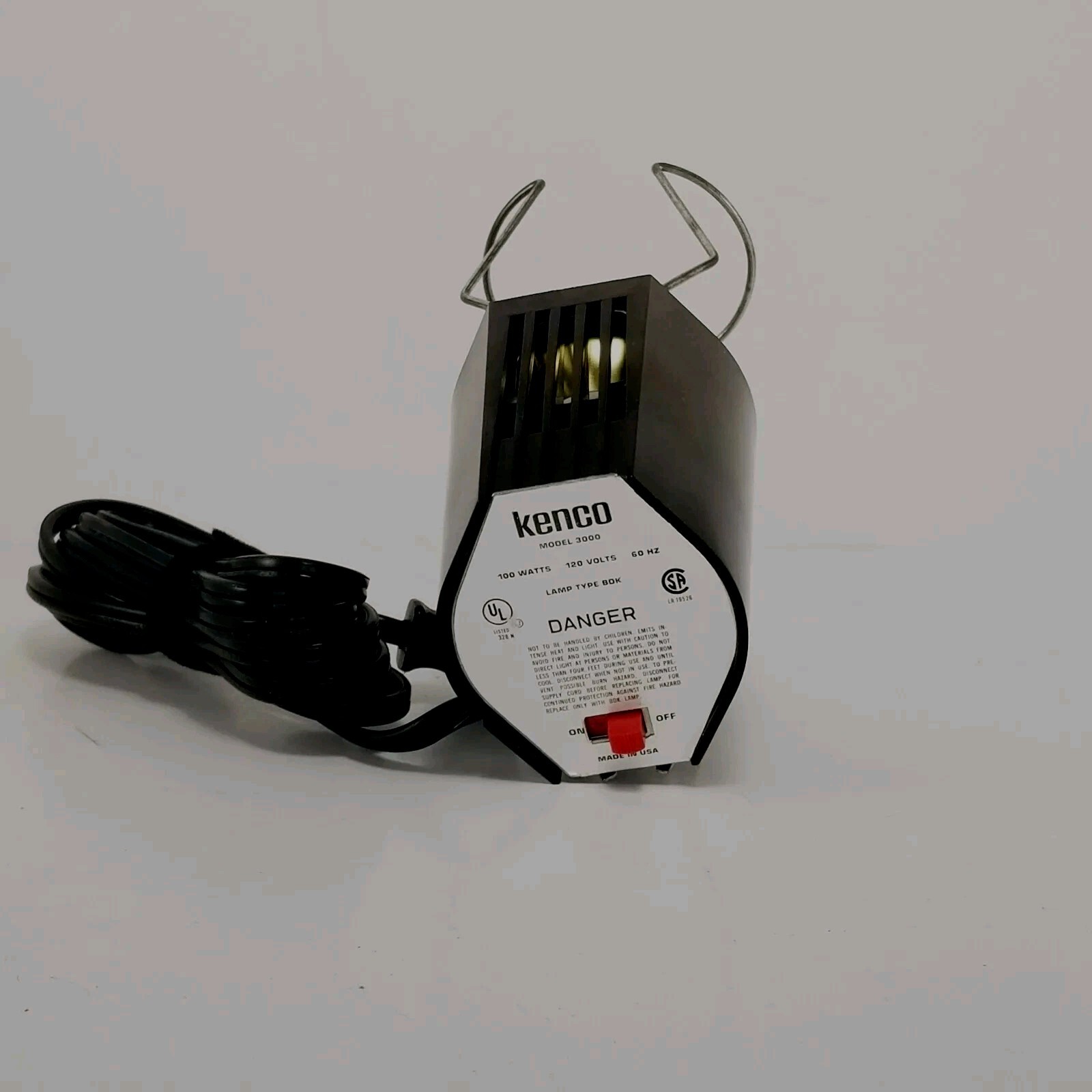 Vintage Kenco Super 8 Quartz Movie Light Model 3000 TESTED 8mm 100w Bulb