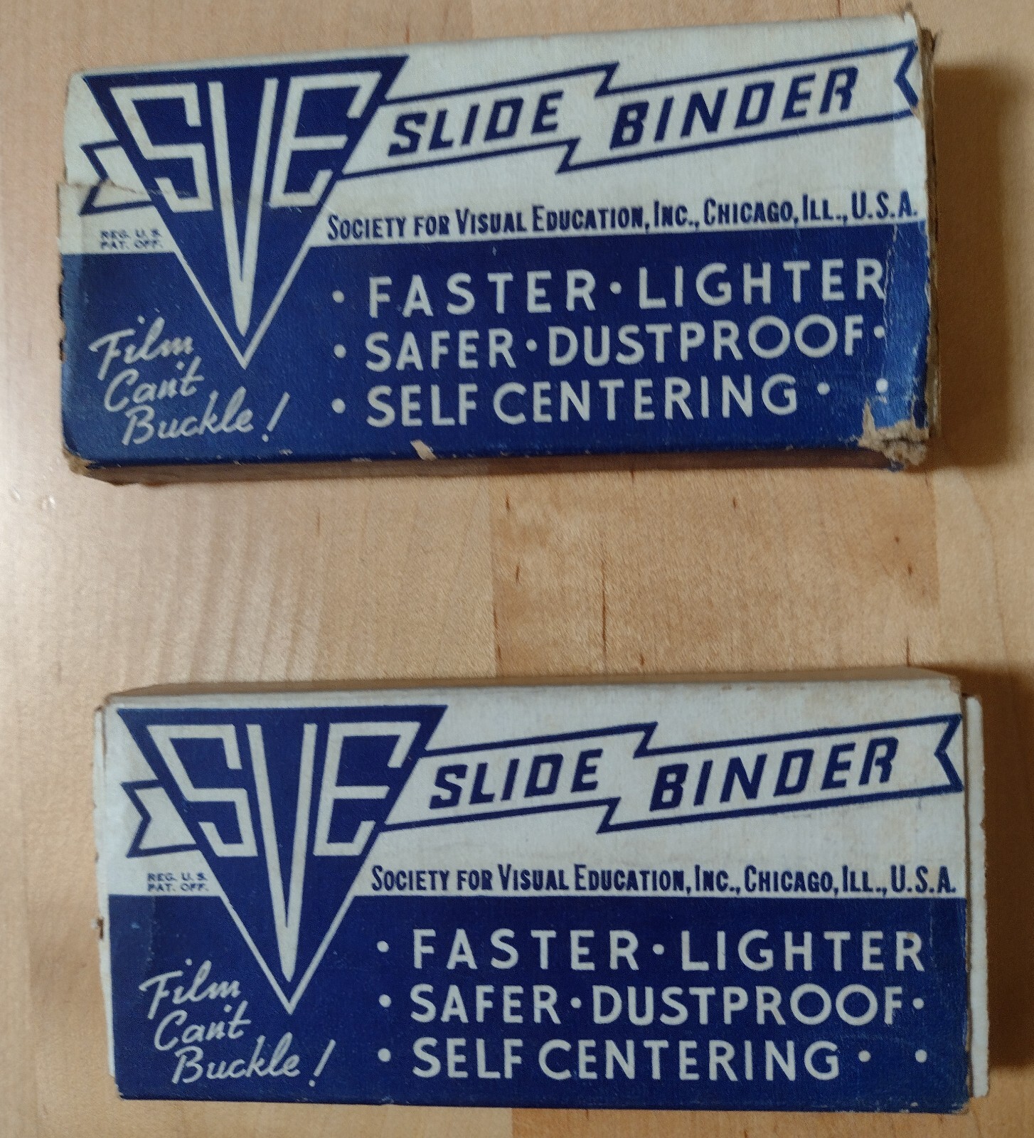 VTG Photo 35 mm Slide Binders Society for Visual Education Inc Chicago 2 Boxes