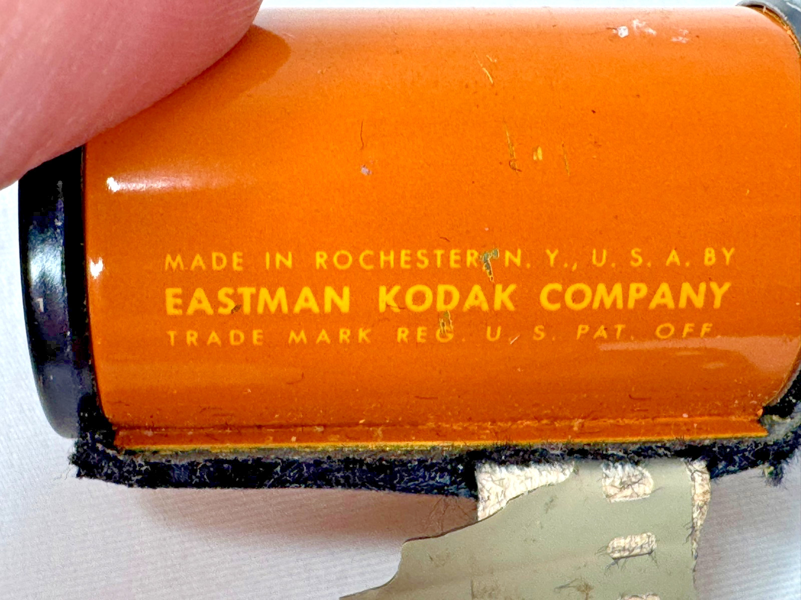 Lot of VTG 2 Kodak Empty Green Yellow Metal 35mm Canisters & PLUS-X PX 135 Film