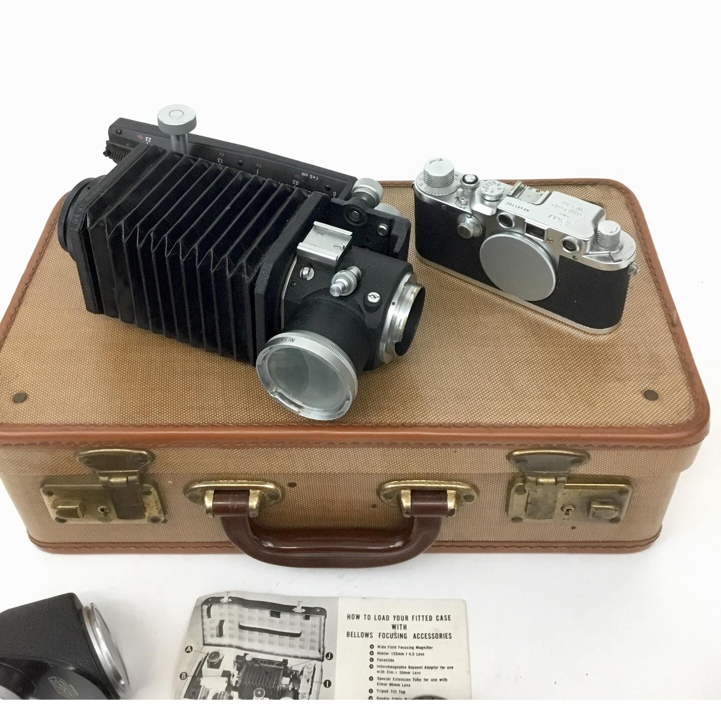Leica closeup kit camera D.R.P 1949 bellows focus w case 20% OFF SALE