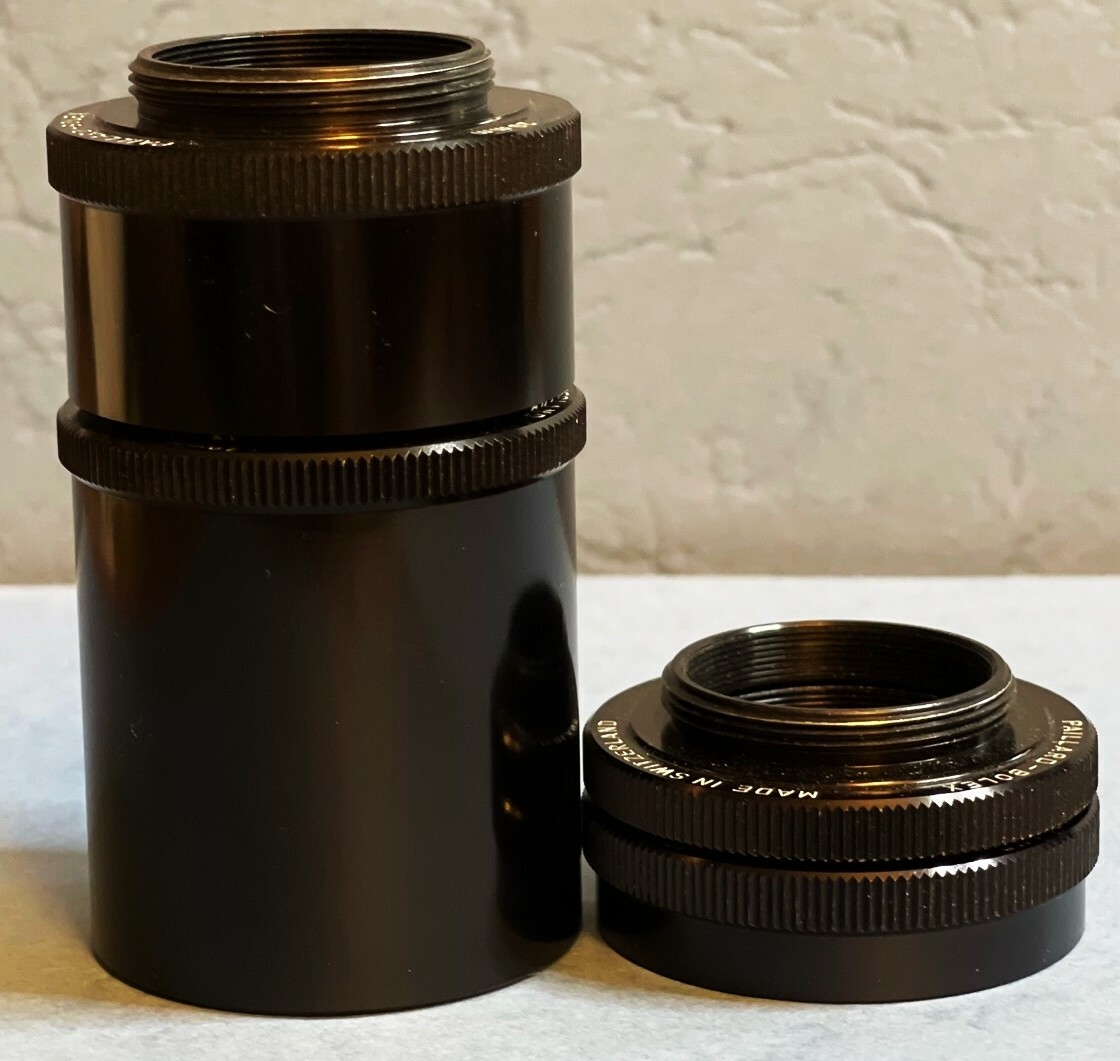 Bolex Paillard extention tube set tubex for bolex H16 camera and Cmount lenses