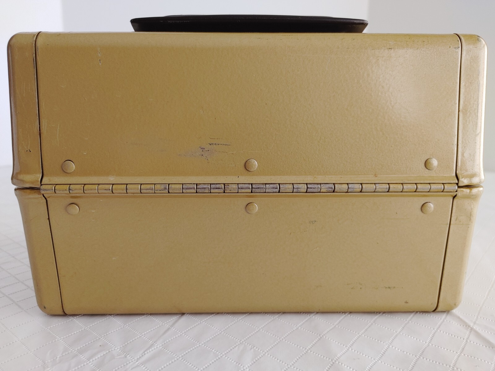 Vintage Kenco 8mm Movie Film Reel Storage File Box Metal Holds 10 Reels #20351