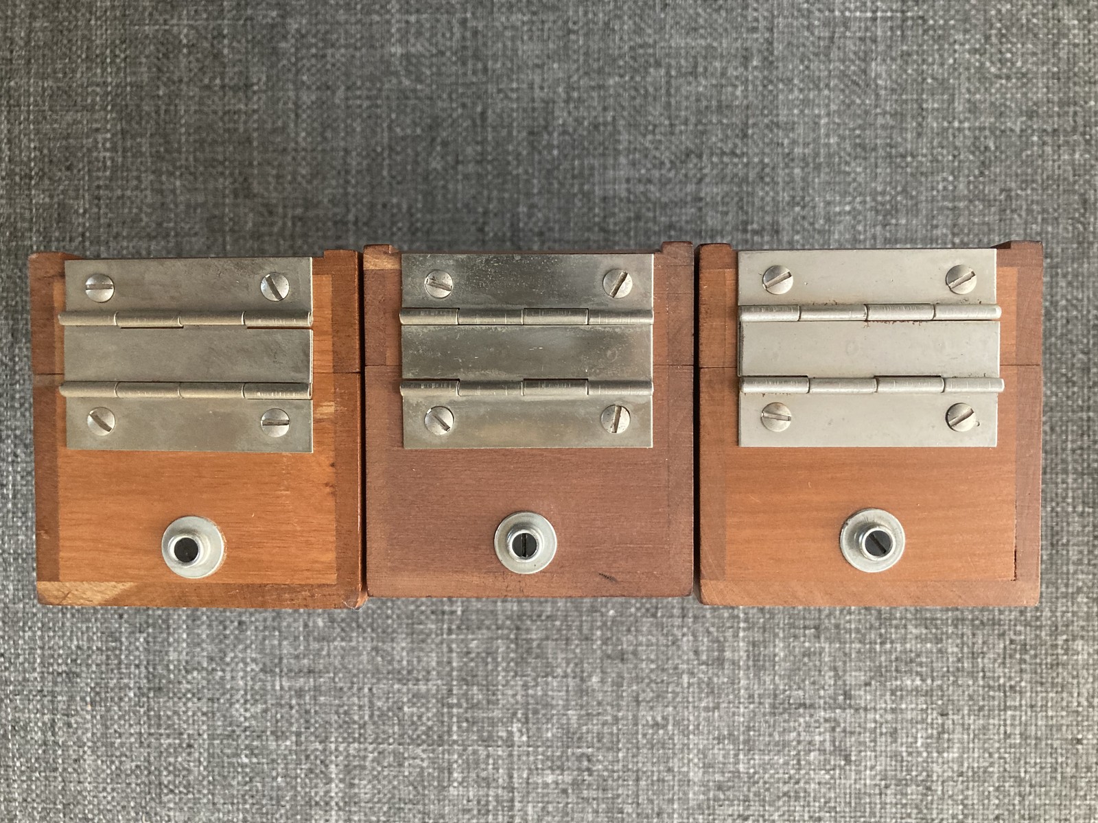 Vintage Eastman Kodak Kodaslide Sequence Files – cherry wood, lot of 3