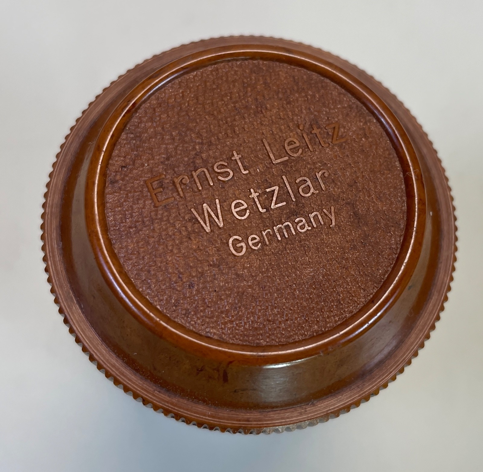 Leica Brown Bakelite Case for 9cm f4 Elmar Leitz