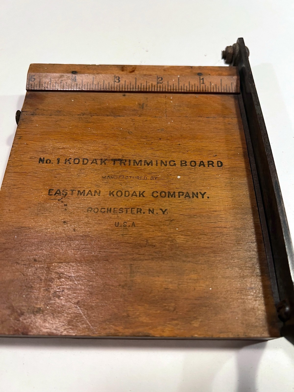 Vintage No. 1 Kodak Trimming Board EASTMAN KODAK COMPANY 5″ X 6″ X 3/4″