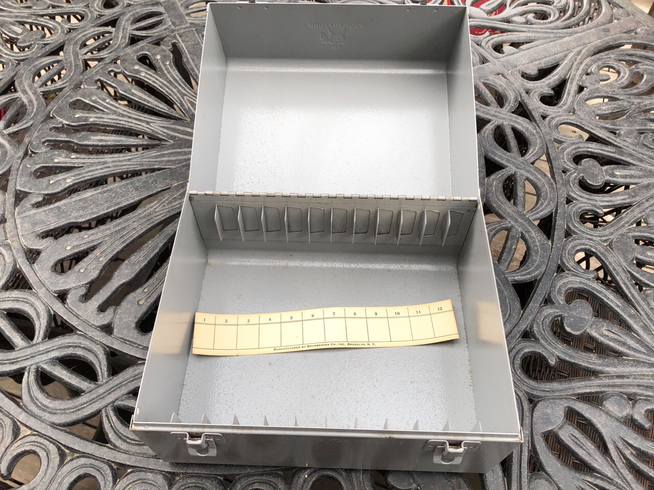 Brumberger Metal Storage Container For Film Reels