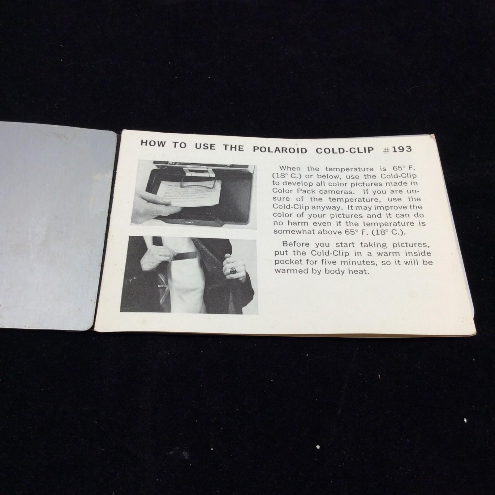 Polaroid Print Mount Polaroid Camera Photo Backs Sealed 1967 Loose LOT Cold Clip