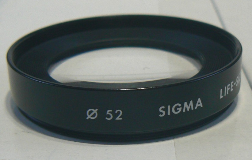 Sigma 52mm Life-Size Attachment Screw On Threaded Adapter Lens – Made in Japan