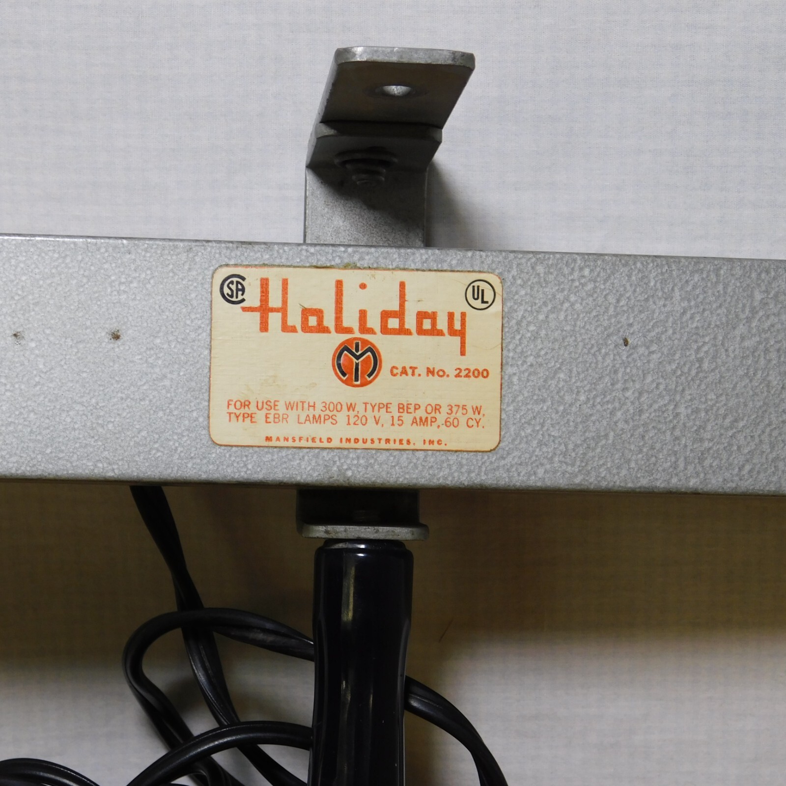 Vintage 1960s HOLIDAY 2200 Electric Camera Movie Film Filming 2 Bulb Light Bar