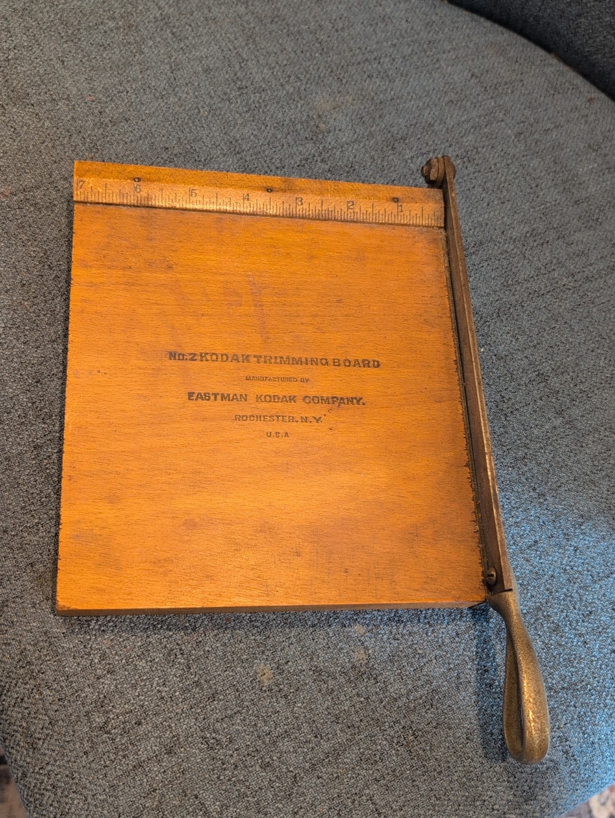 Vintage Eastman Kodak No. 2 Trimming Board Rochester NY USA Photography