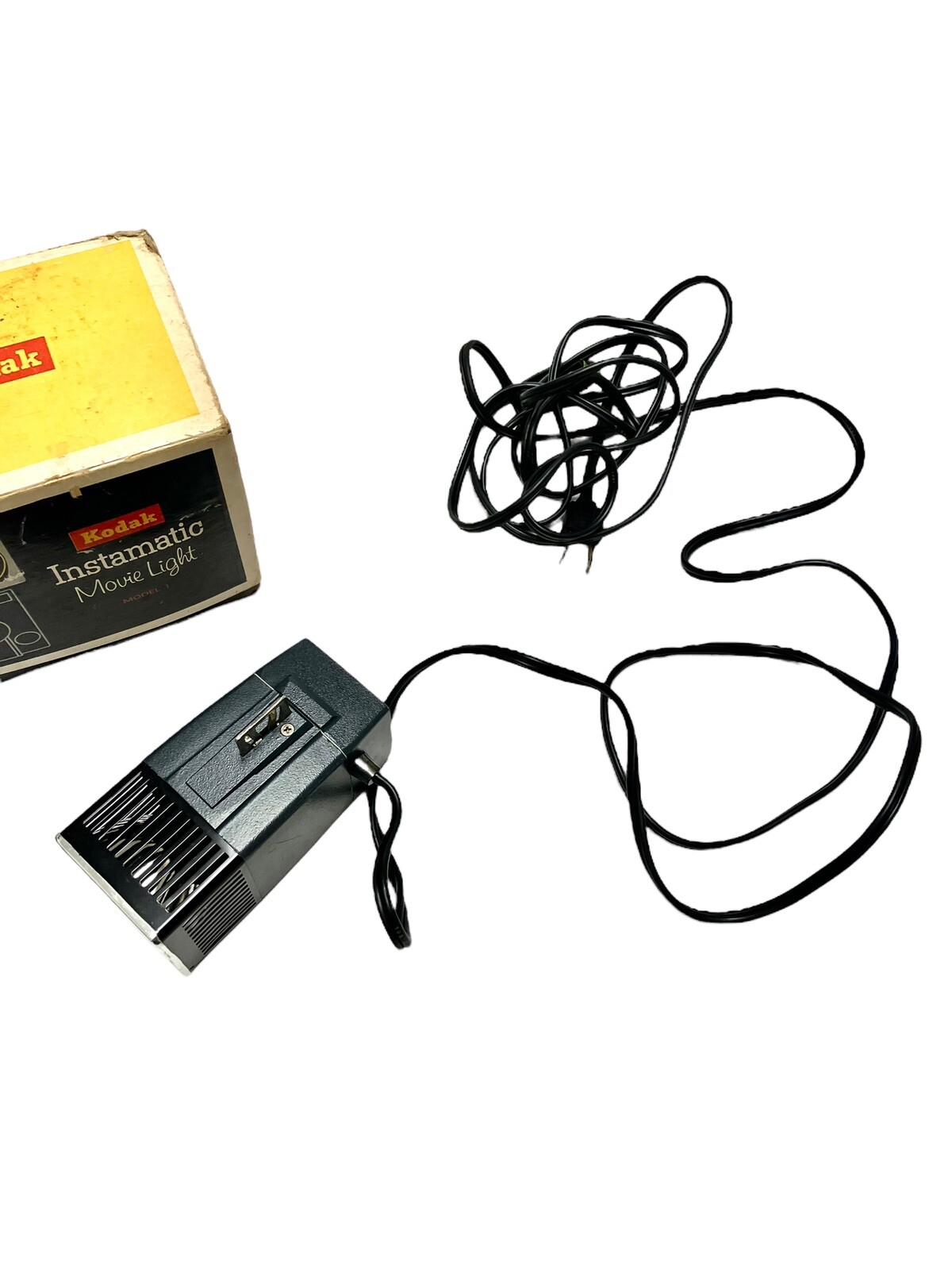 Vintage Kodak Instamatic Movie Light Model 1 # D375 Tested Working Original Box