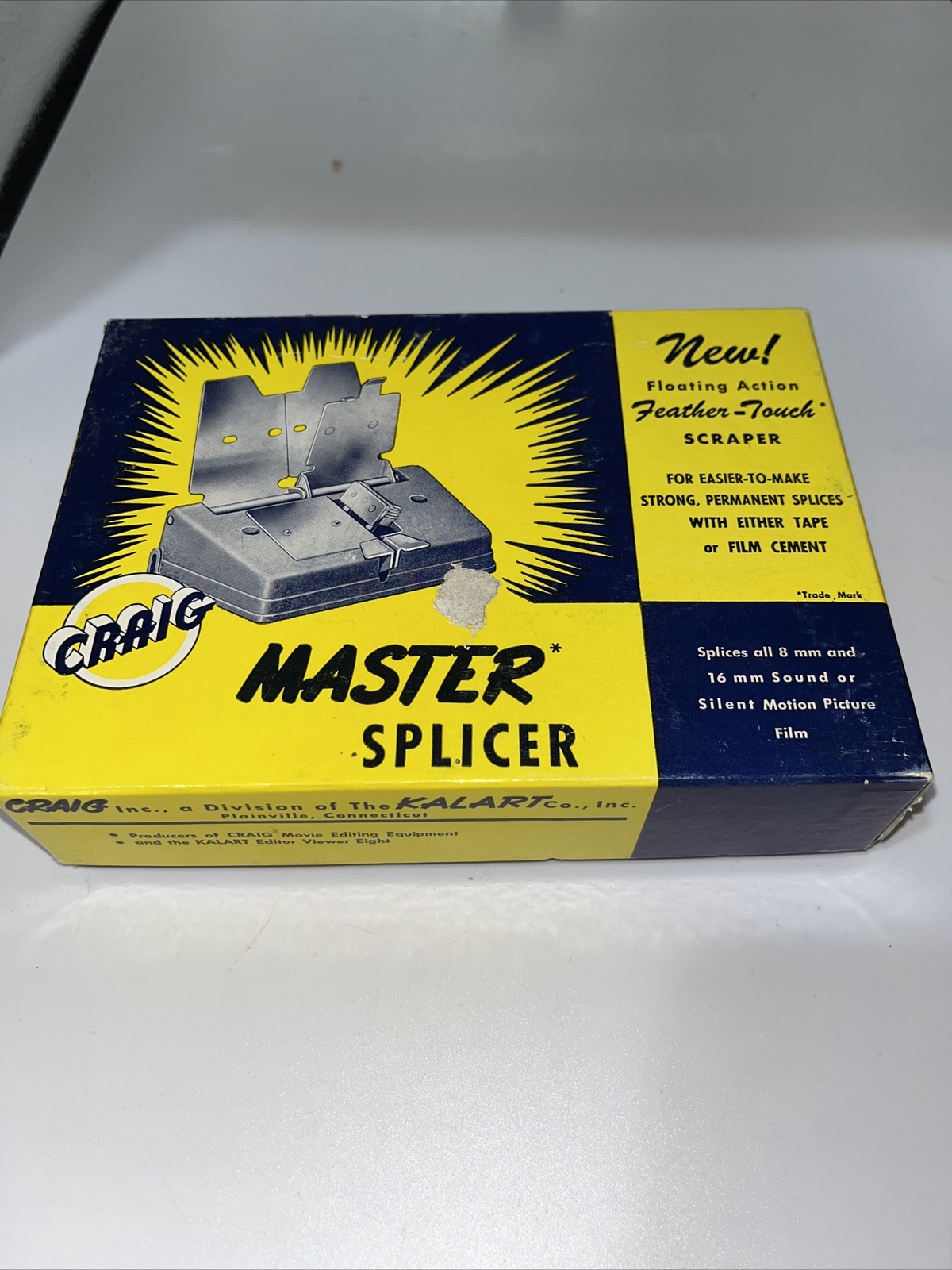 Vintage Craig S-3 Model Master Splicer – 8mm & 16mm Film w/Box & Instructions
