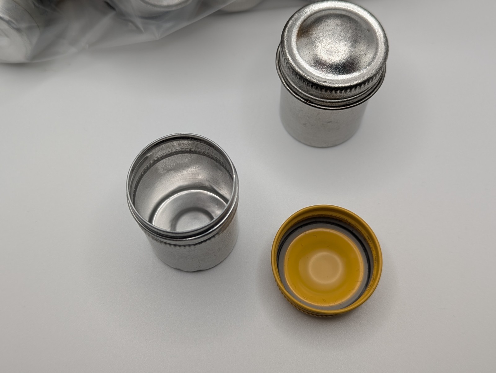 Lot of (18) Vintage Aluminum 35mm Film Canisters