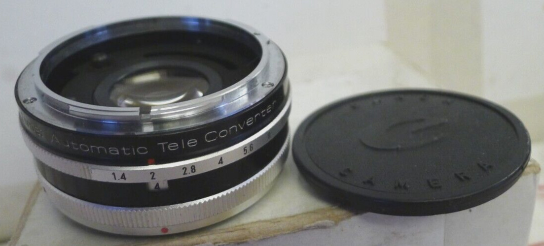 Vivitar Automatic Tele Converter 2X-4 +1 End Cap for Canon FL-FD – Made in Japan