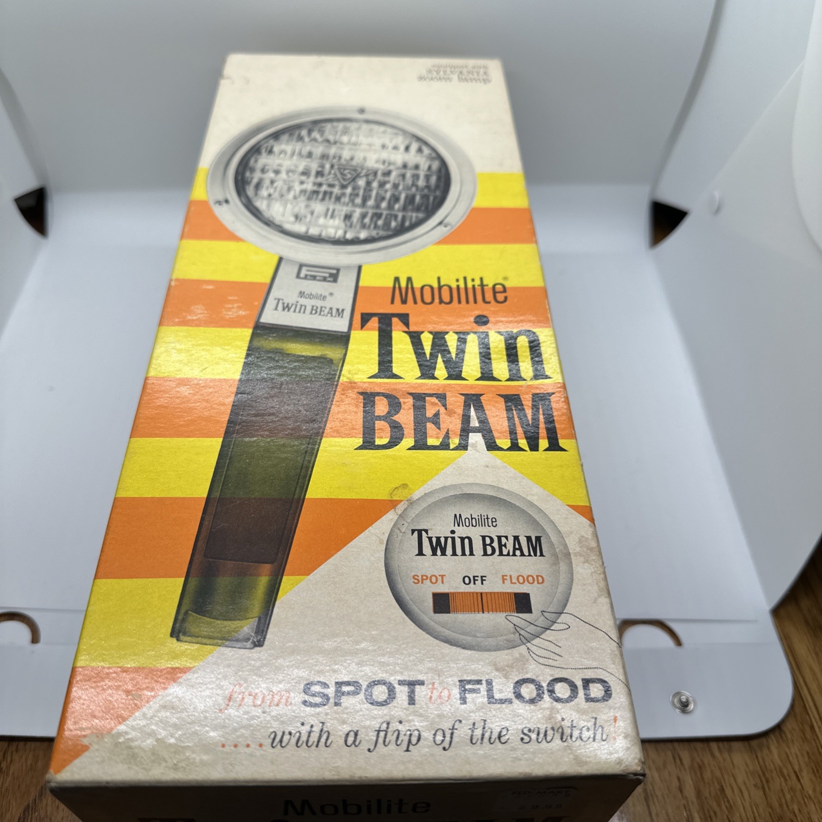 Vintage Mobilite Twin Beam Tilt Spot And Flood Light 3400K Flex Electric Works