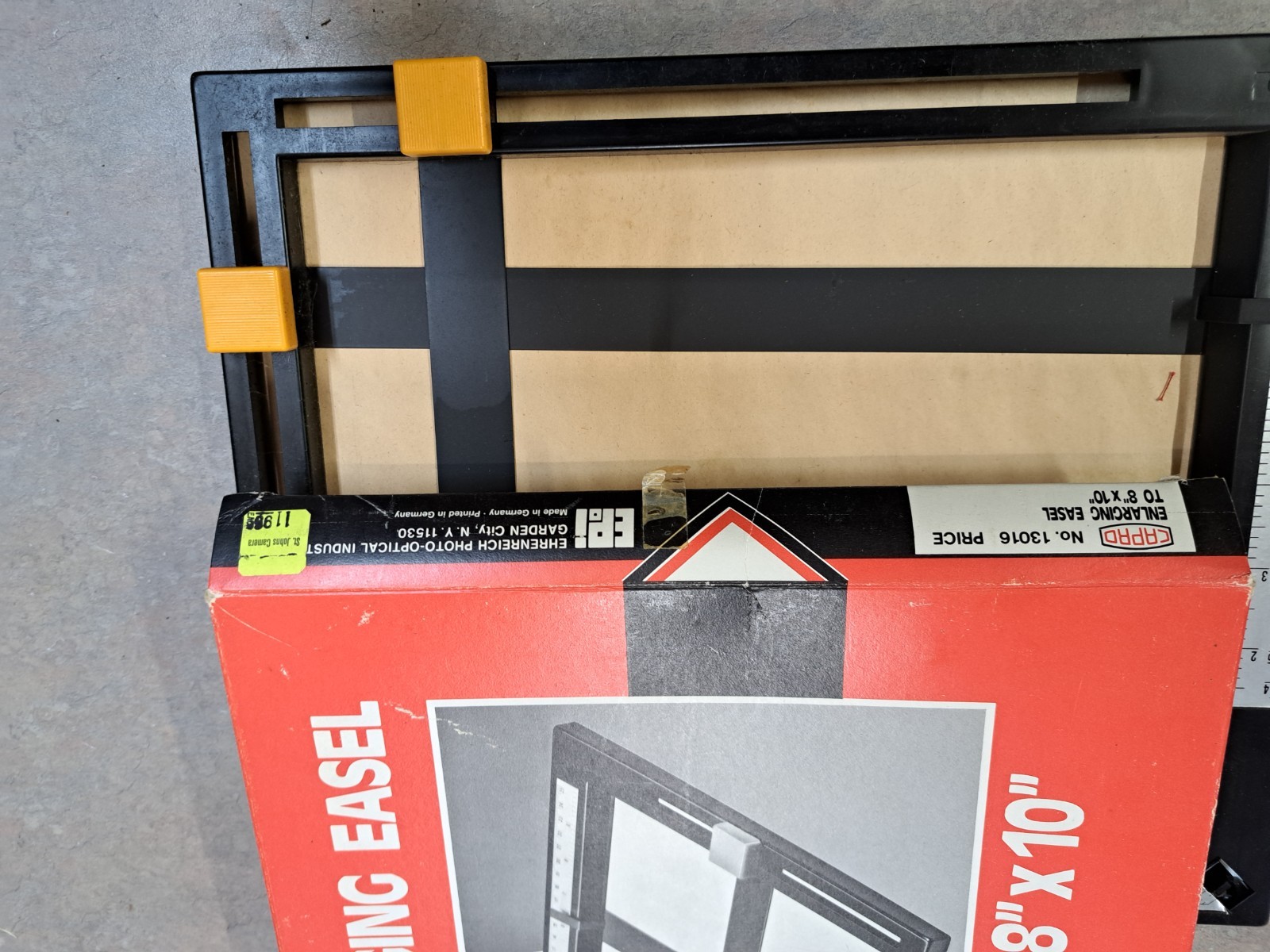 Lot of Vintage Camera Dark Room Equipment, Kodak Paper, Timer, Easel, Trays,