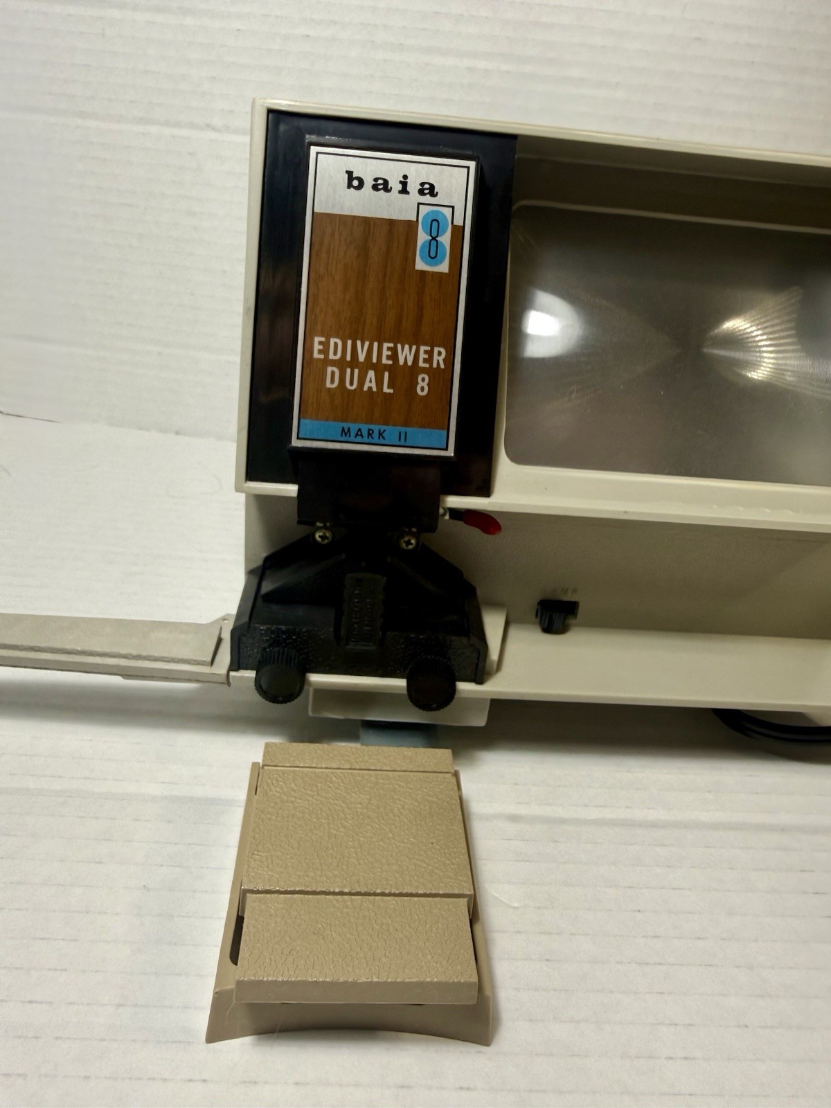 VTG Baia Dual 8 Super 8 8mm Film Editor Viewer Light Box Works Complete In Box