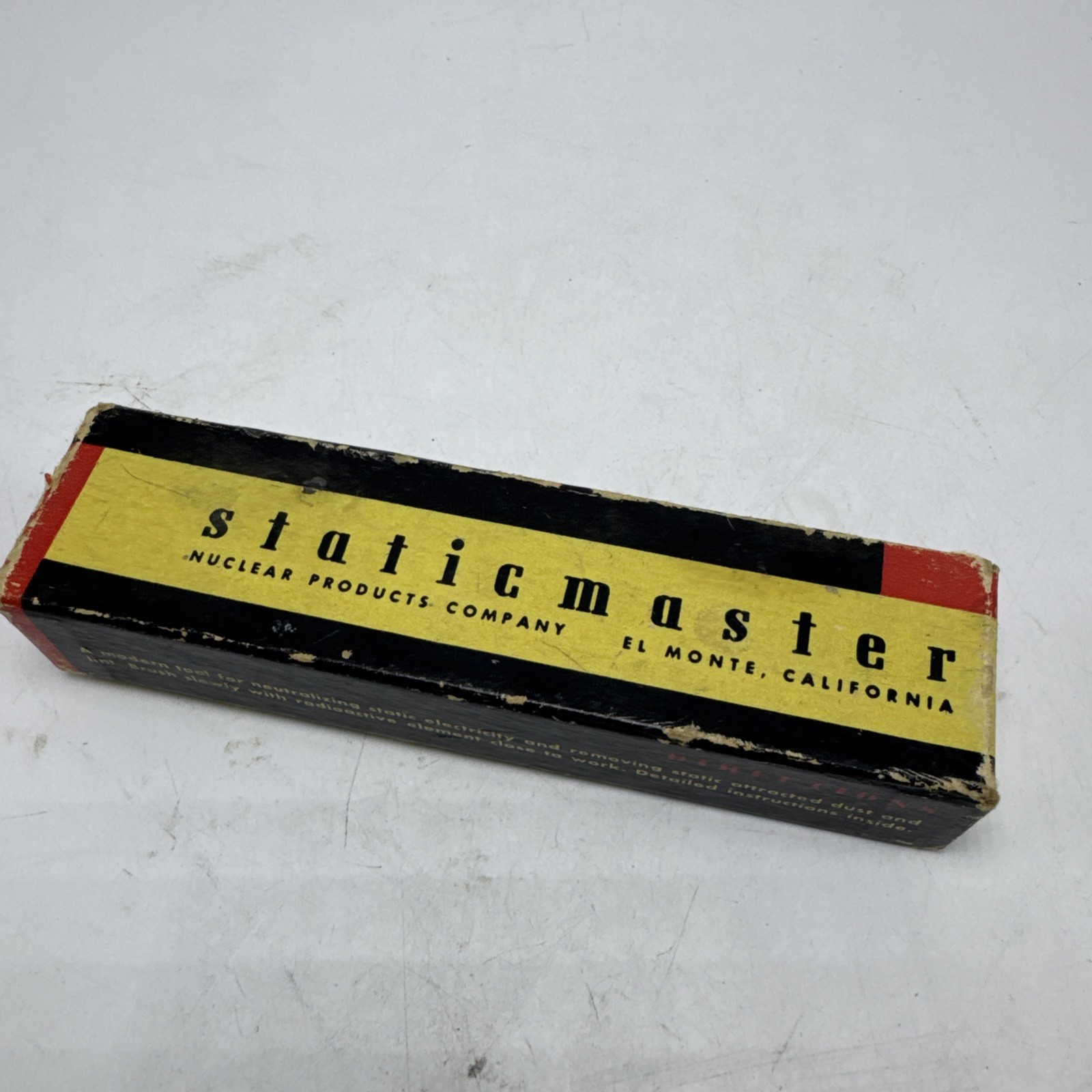 Staticmaster Nuclear Products Co. 1” #1550 Bakelite In Original Box Made In USA