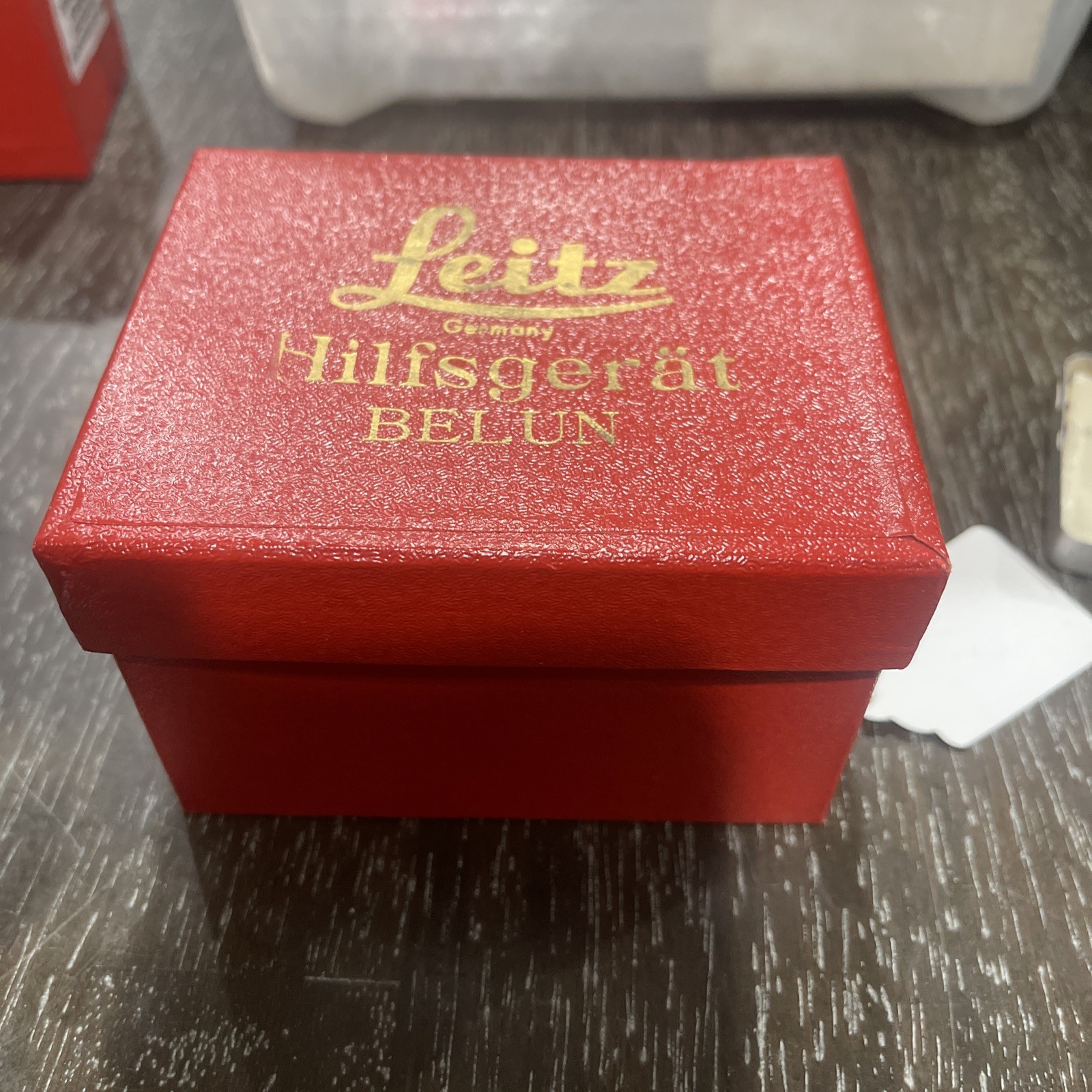 Leica Leitz Hilfsgerat Belun copy stand, likely designed for 5cm lenses