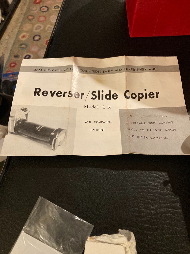 OHNAR – SLIDE COPIER REVERSER JAPAN FOR SLR CAMERA – T-MNT NOS VINTAGE 1960’S