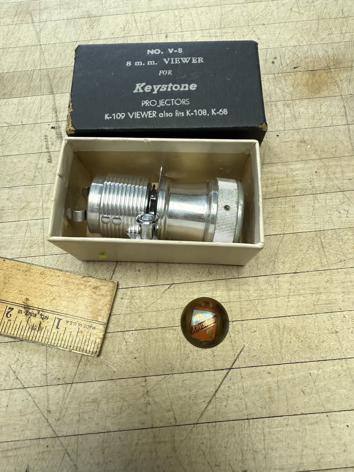 Vintage Keystone 8mm PROJECTOR VIEWER No.V-8 for K-109 K-108 K-68 K-69 & Emblem