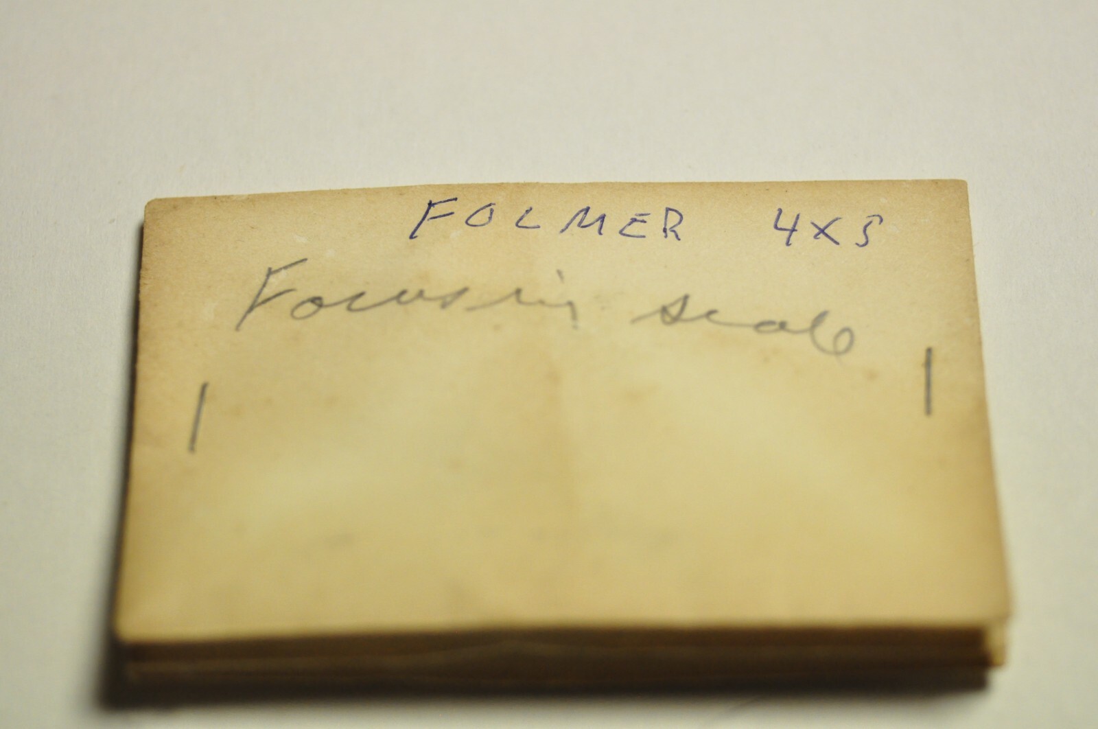 Folmer 4×5 focus scale and hardware.