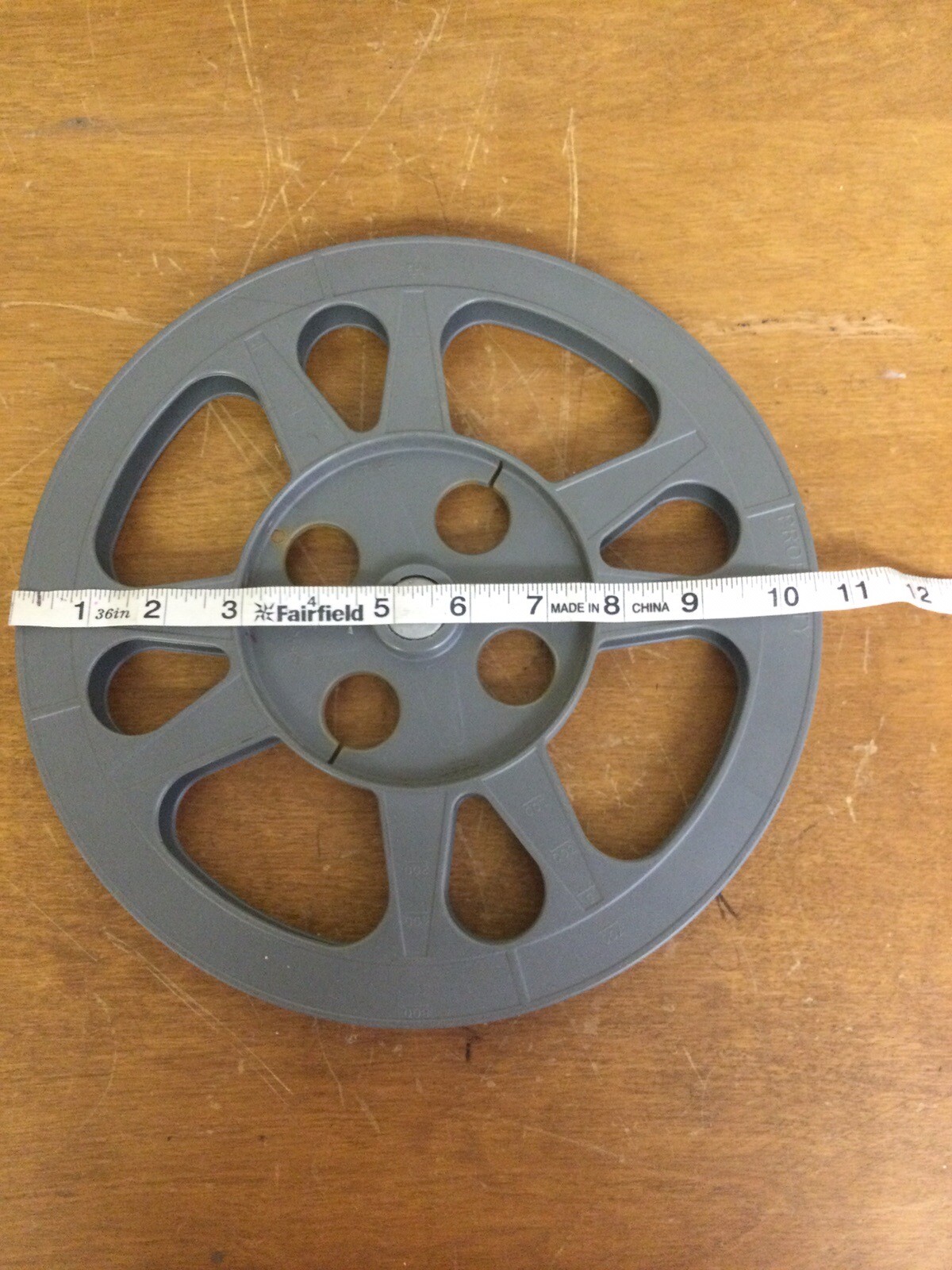 Vintage 50 Min. Metal Film Take Up Reel 15”Dia Goldberg Bros USA / 2 Plastic