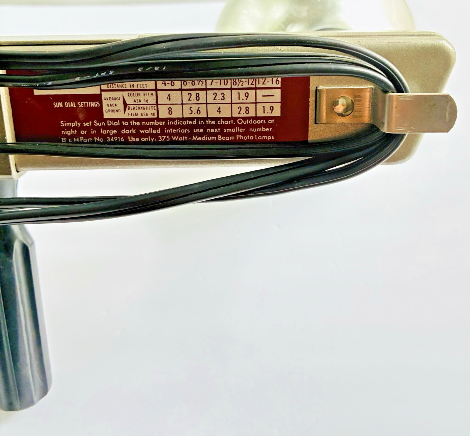 Vintage Bell & Howell Light Bar Lamp Filming Movies Video with Bulbs & Box Works