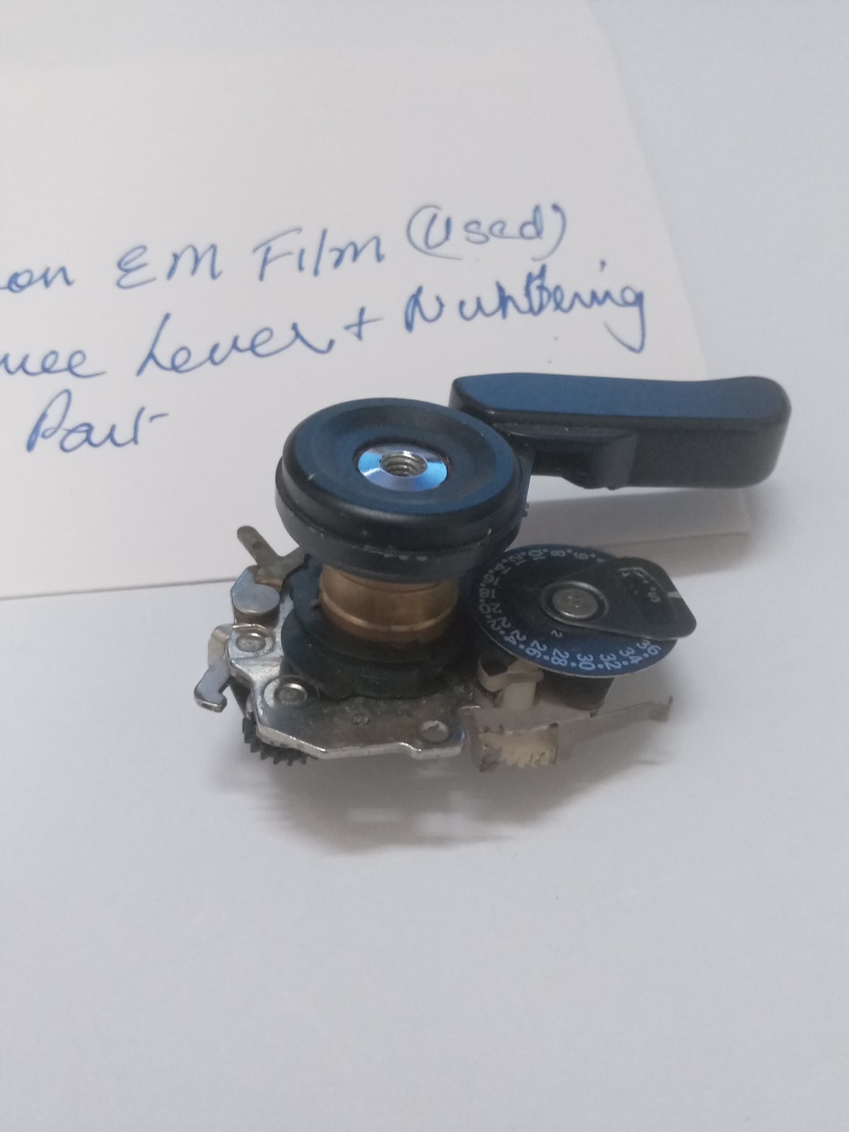 Nikon EM Film Advance Knob W Film Counter Unit Used Replacement Part