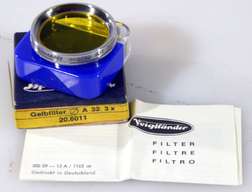 VOIGTLANDER G3x 302/32 AR 32 mm FILTER NEW OLD STOCK–SLIP ON