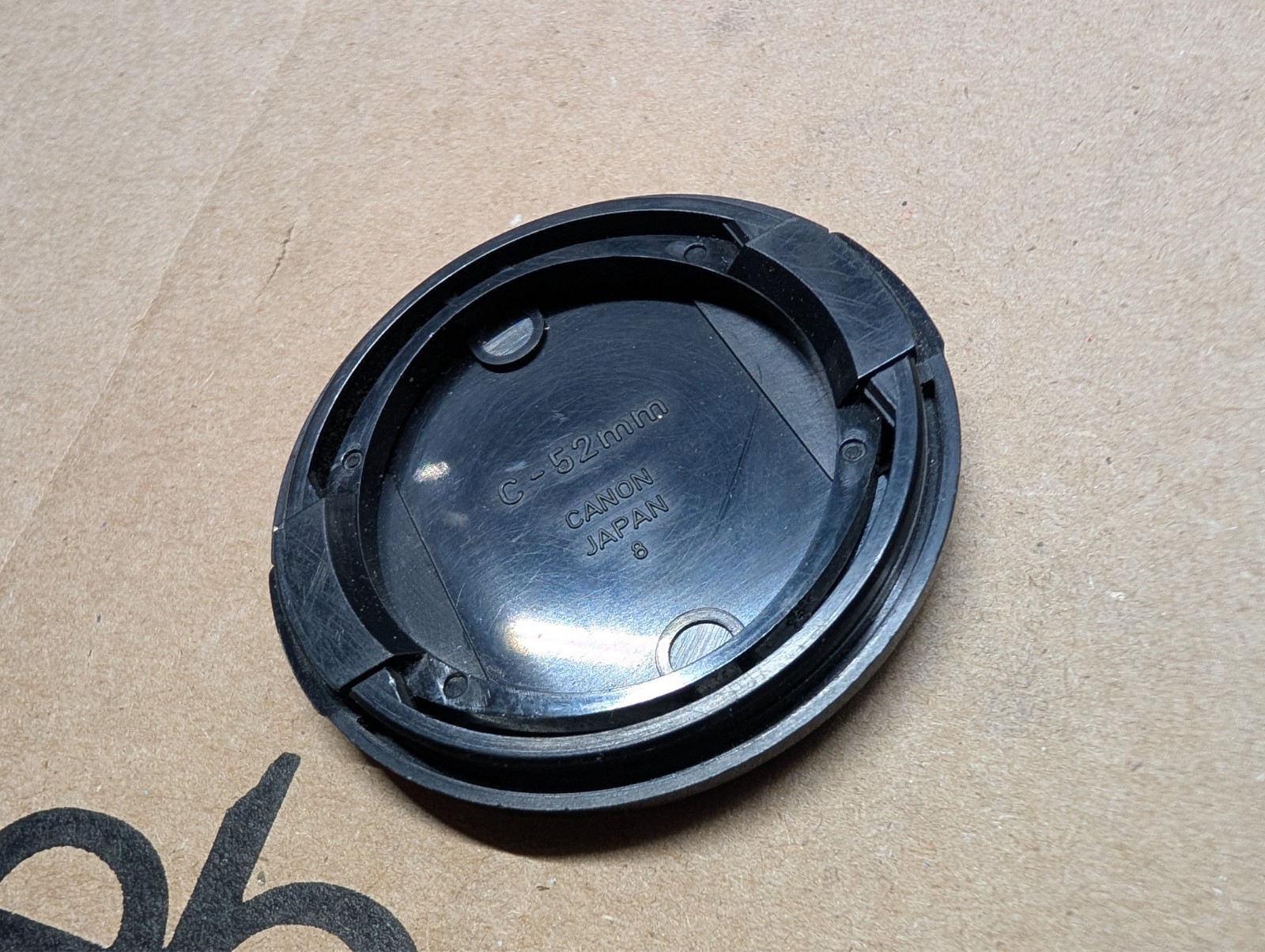 Canon C-52mm Front Pinch Lens Cap – Genuine Original – Made in Japan
