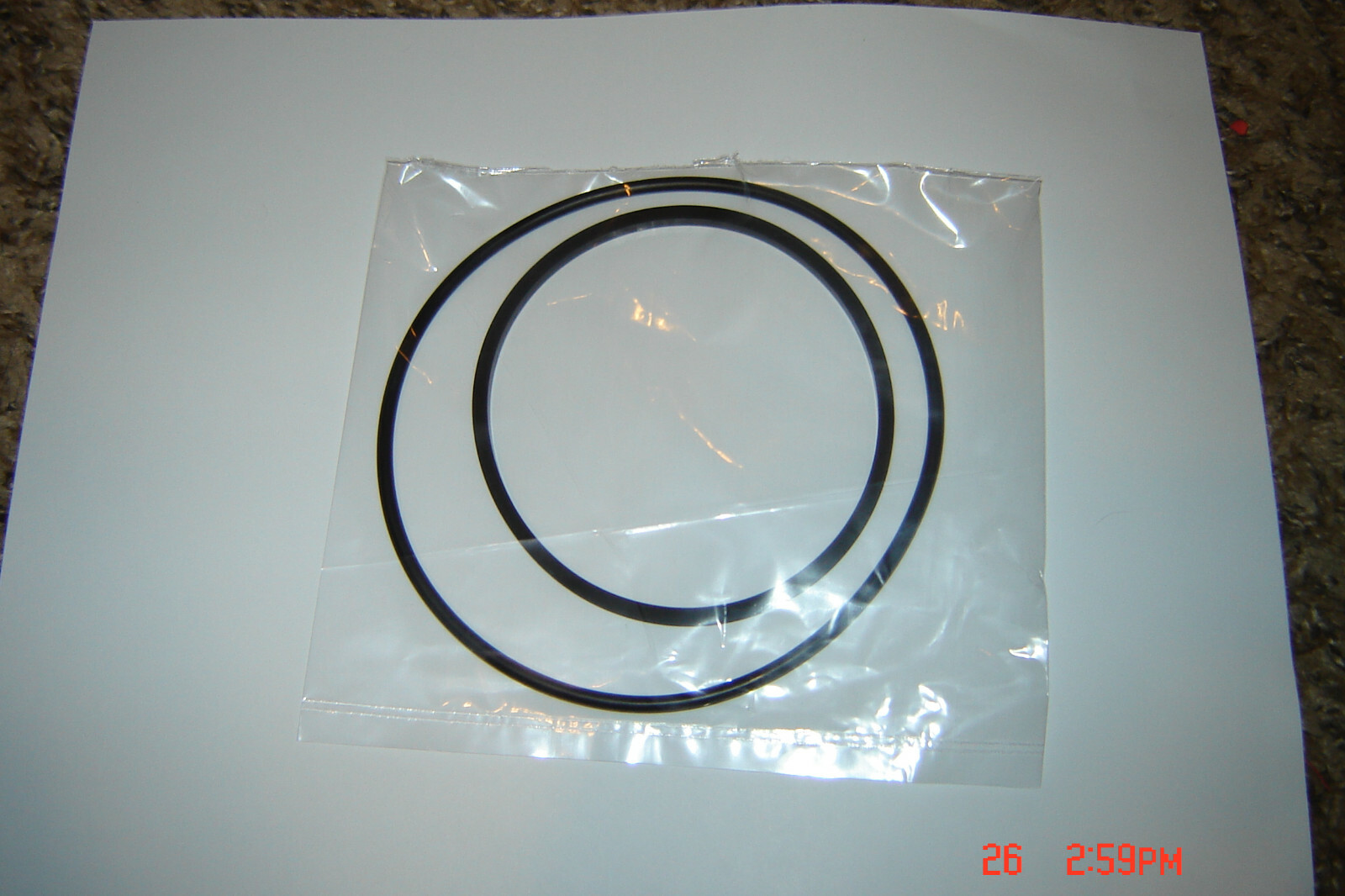 8MM,Super 8,Elmo ST-1200 Projector Belts ,2 Belt Set, World Wide Shipping