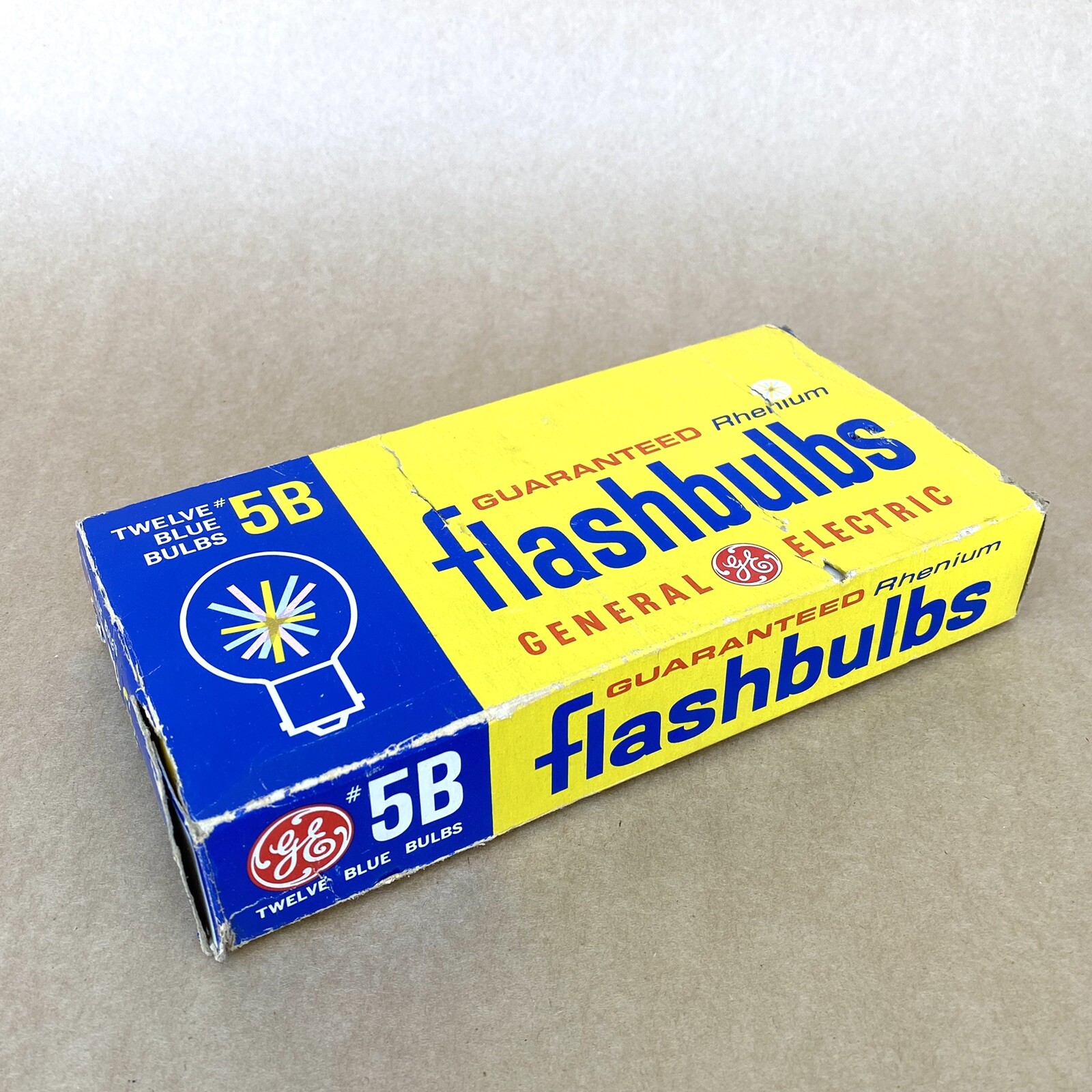 GE General Electric 5B Blue Bulb Flashbulbs (12 Total) UNUSED, VINTAGE!