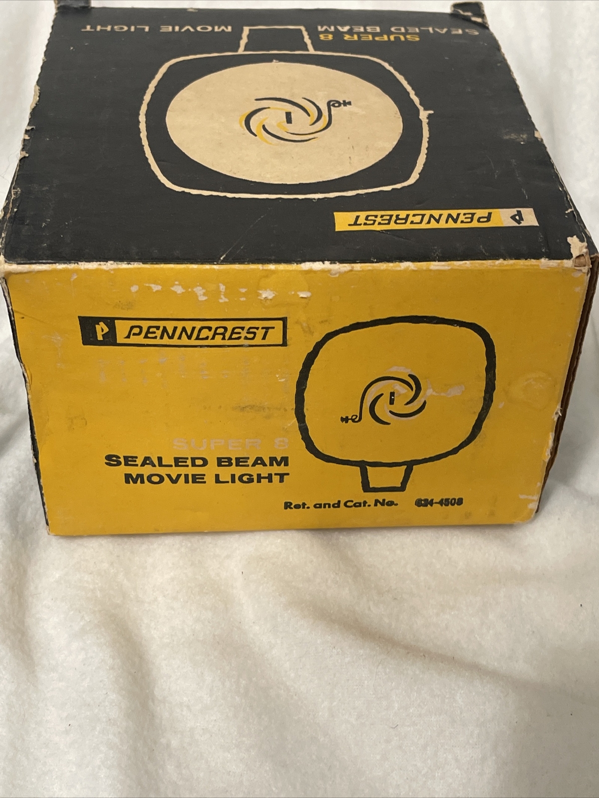 Vintage Penncrest Super 8 Sealed Beam Movie Light Working With Box Display Prop