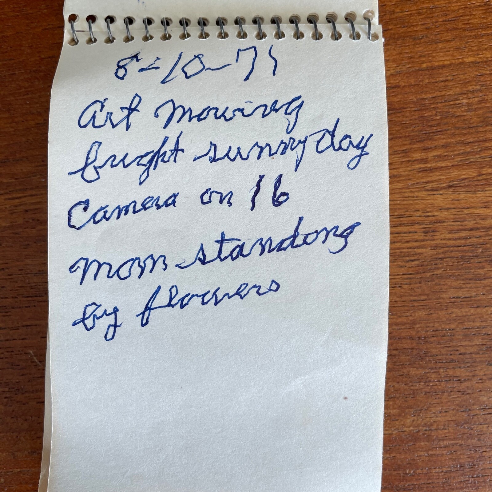 1960s Stanley Home Products Note Pad With Notes About 8mm Films Vintage