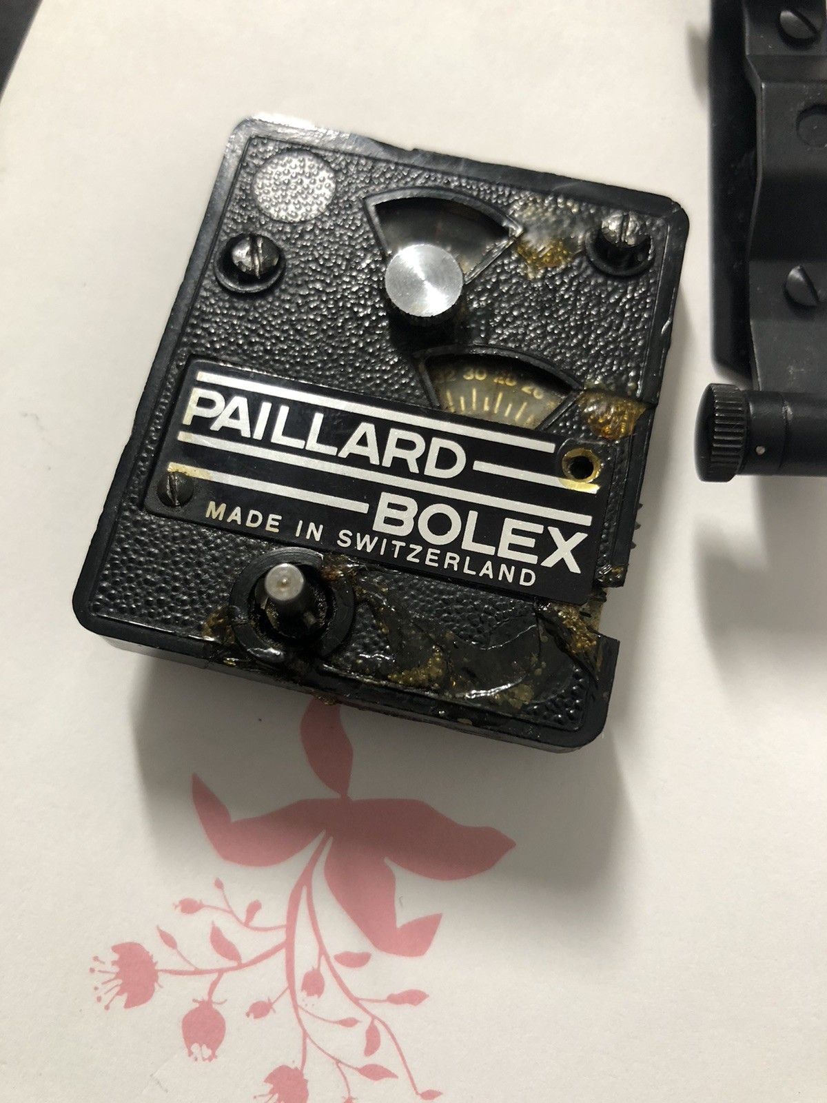 Bolex Timer And Pressure Plate For Bolex H 16 Non Reflex Cameras Bolex
