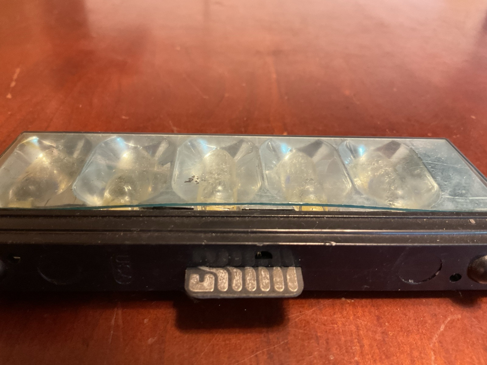 Sylvania Flash Bar Used One Side 5 Unused Flash Bulbs Vintage