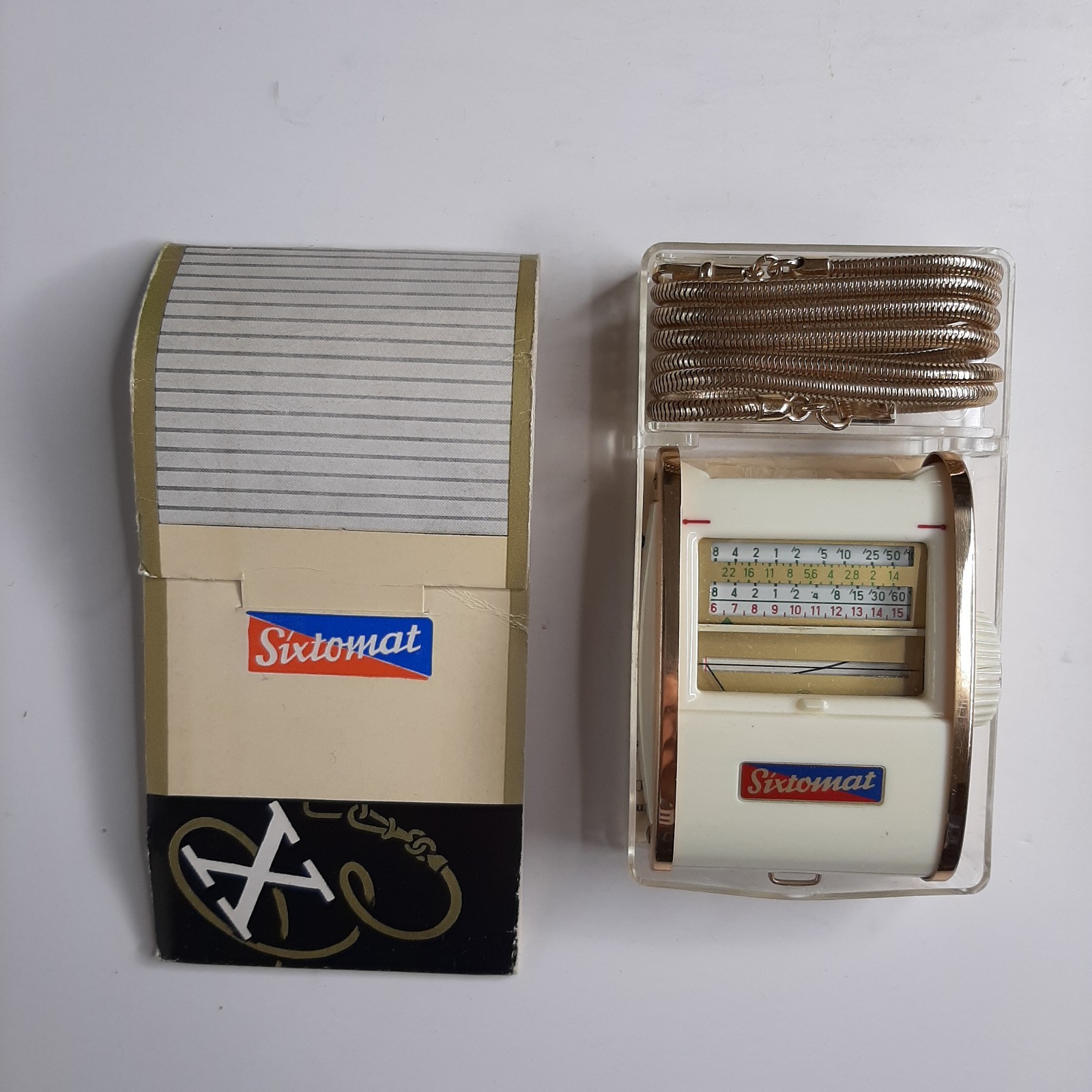 Gossen Sixtomat X 3 1954 Exposure Meter, Cable, Manual in Orig. Box Untested ZA8