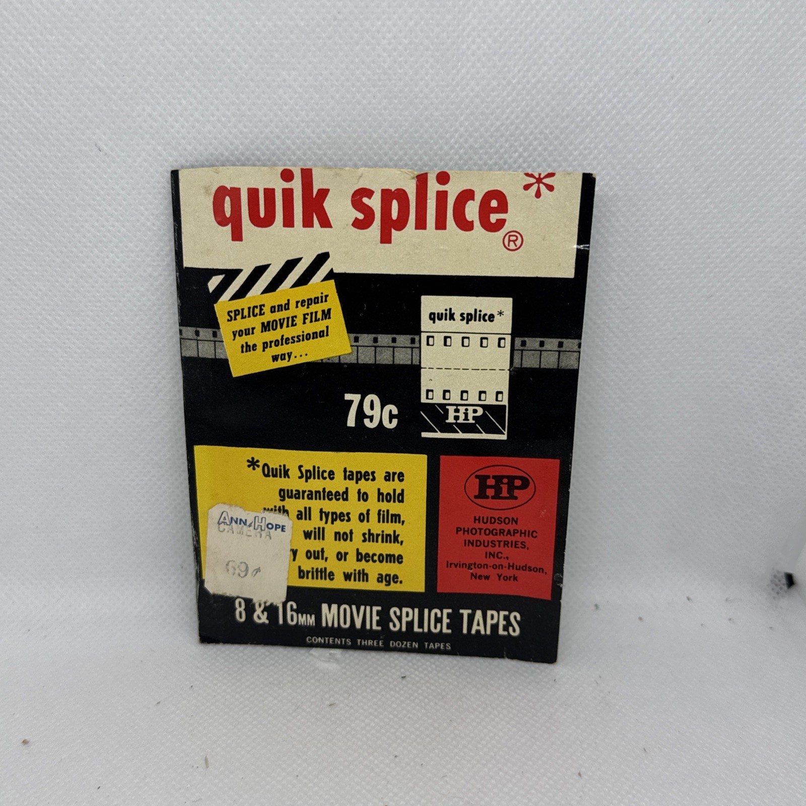 Mansfield Dry Splicer & Quik Splice Butt Film Splices 8mm Films Movies w/ boxes